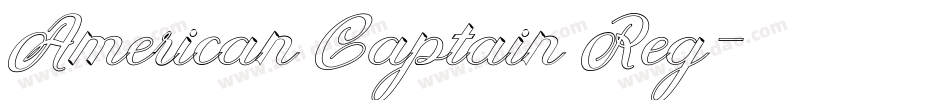 American Captain Reg字体转换